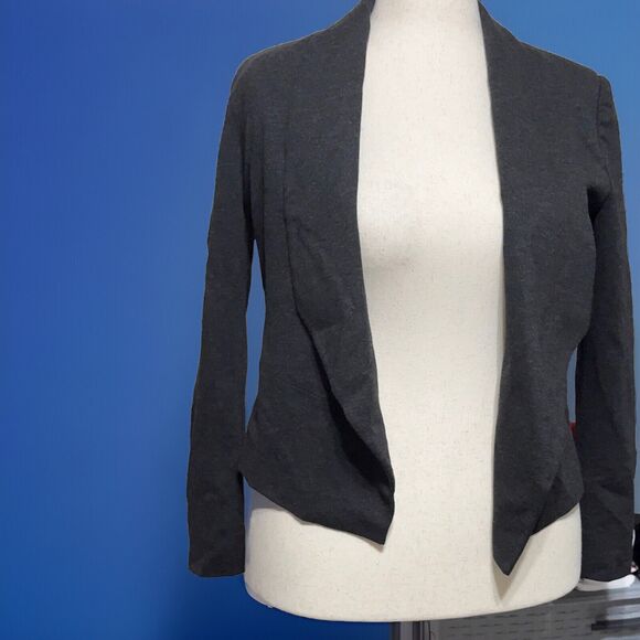 Philosophy Black long sleeve Open Front Blazer Size 6 - Picture 1 of 6